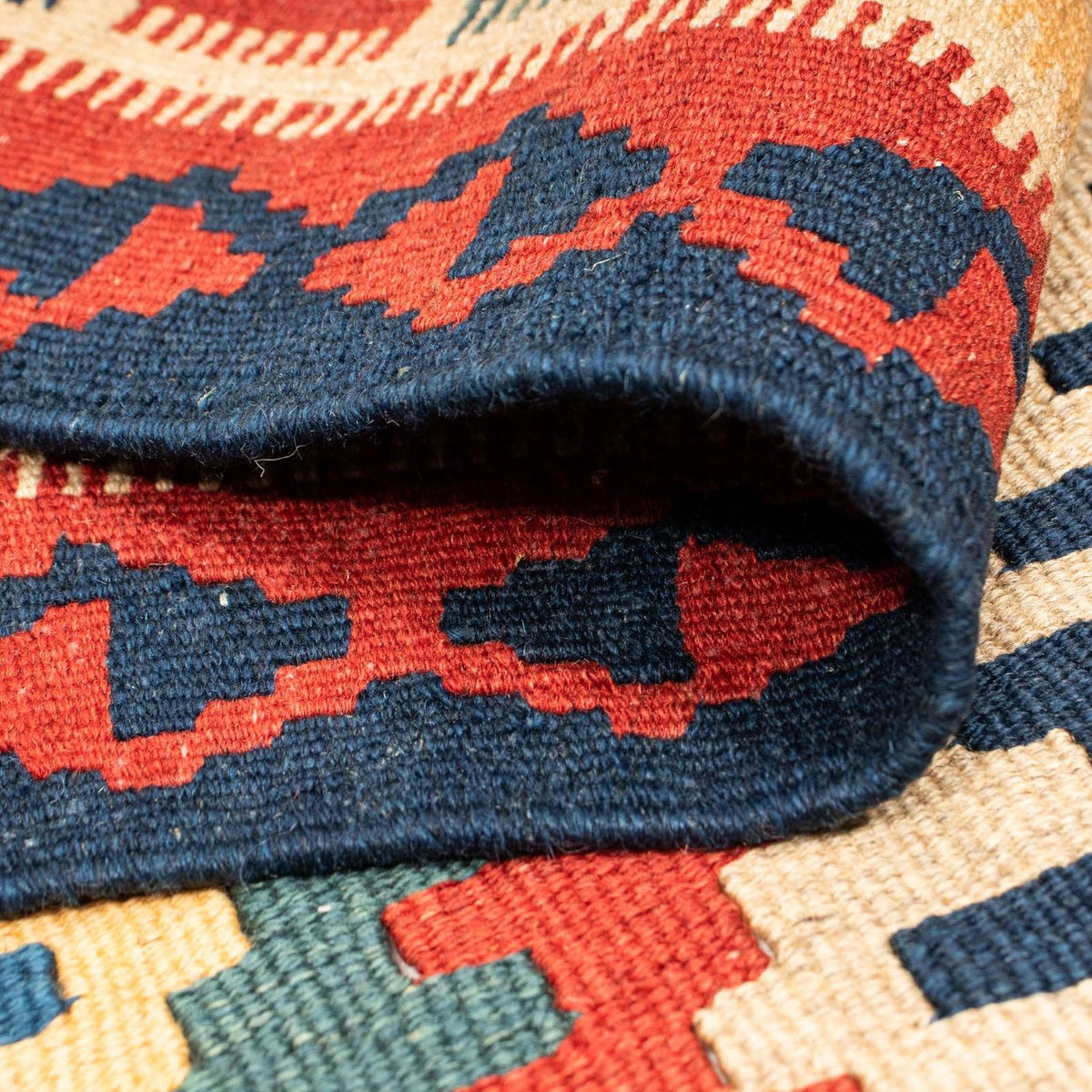 Dywan Kelim - Orientalny - 217 x 153 cm - wielokolorowy