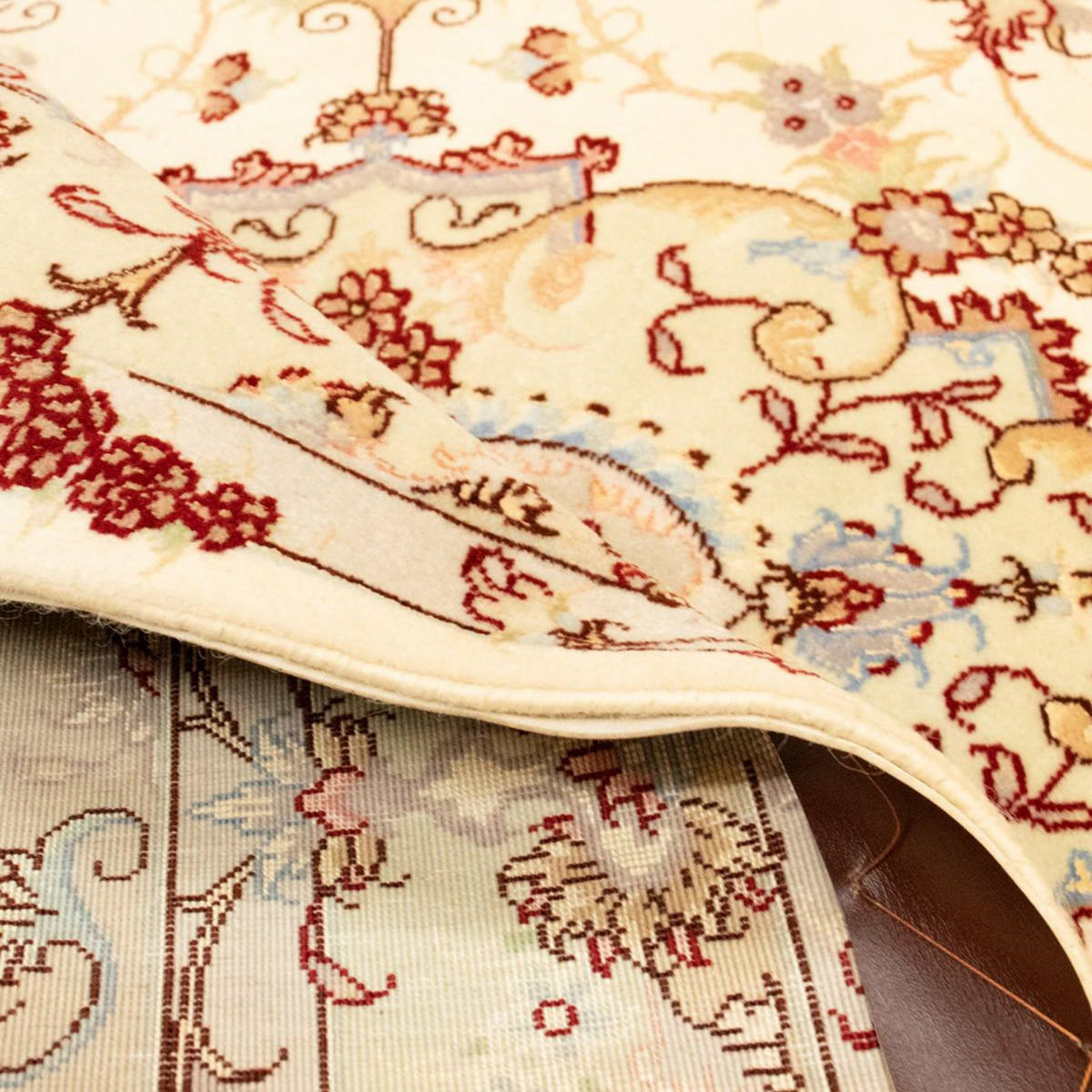 Dywan perski - Tabriz - Królewski - 157 x 102 cm - beżowy