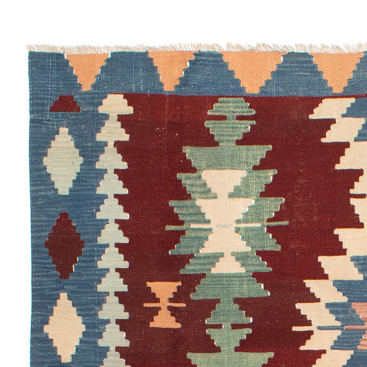 Dywan Kelim - Orientalny - 265 x 190 cm - ciemna czerwień