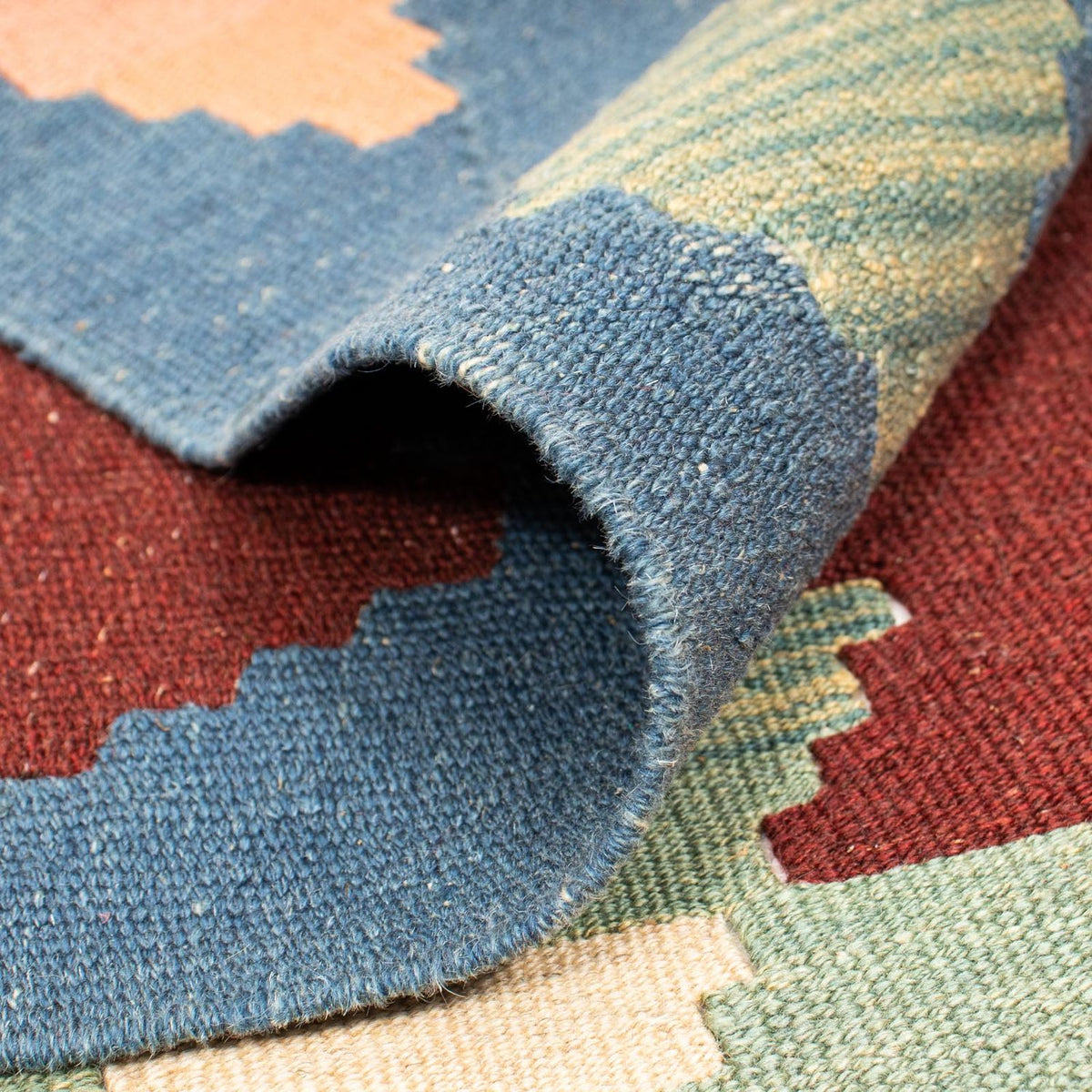 Dywan Kelim - Orientalny - 265 x 190 cm - ciemna czerwień