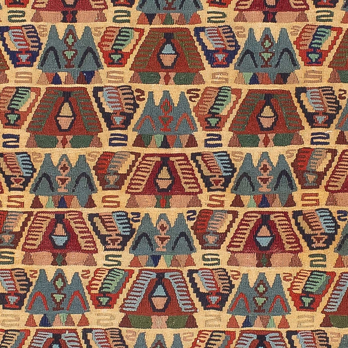 Dywan Kelim - Orientalny - 158 x 108 cm - jasnobrązowy