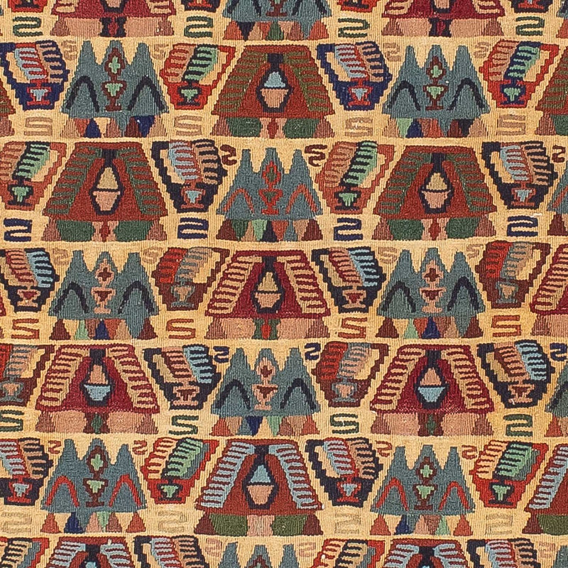 Dywan Kelim - Orientalny - 158 x 108 cm - jasnobrązowy