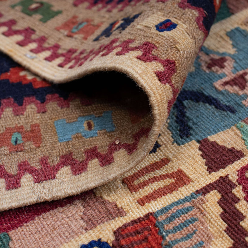 Dywan Kelim - Orientalny - 158 x 108 cm - jasnobrązowy