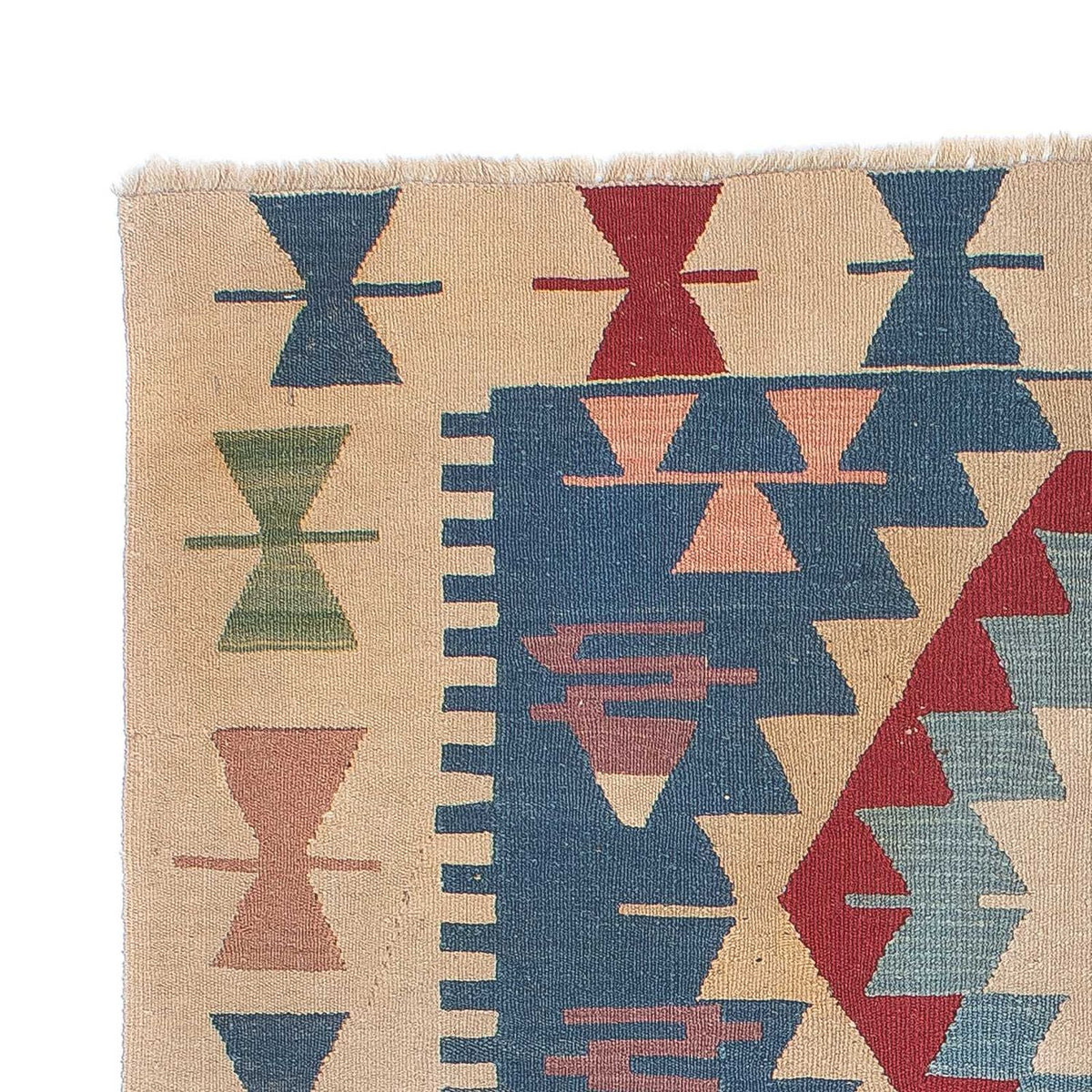 Dywan Kelim - Orientalny - 160 x 115 cm - niebieski