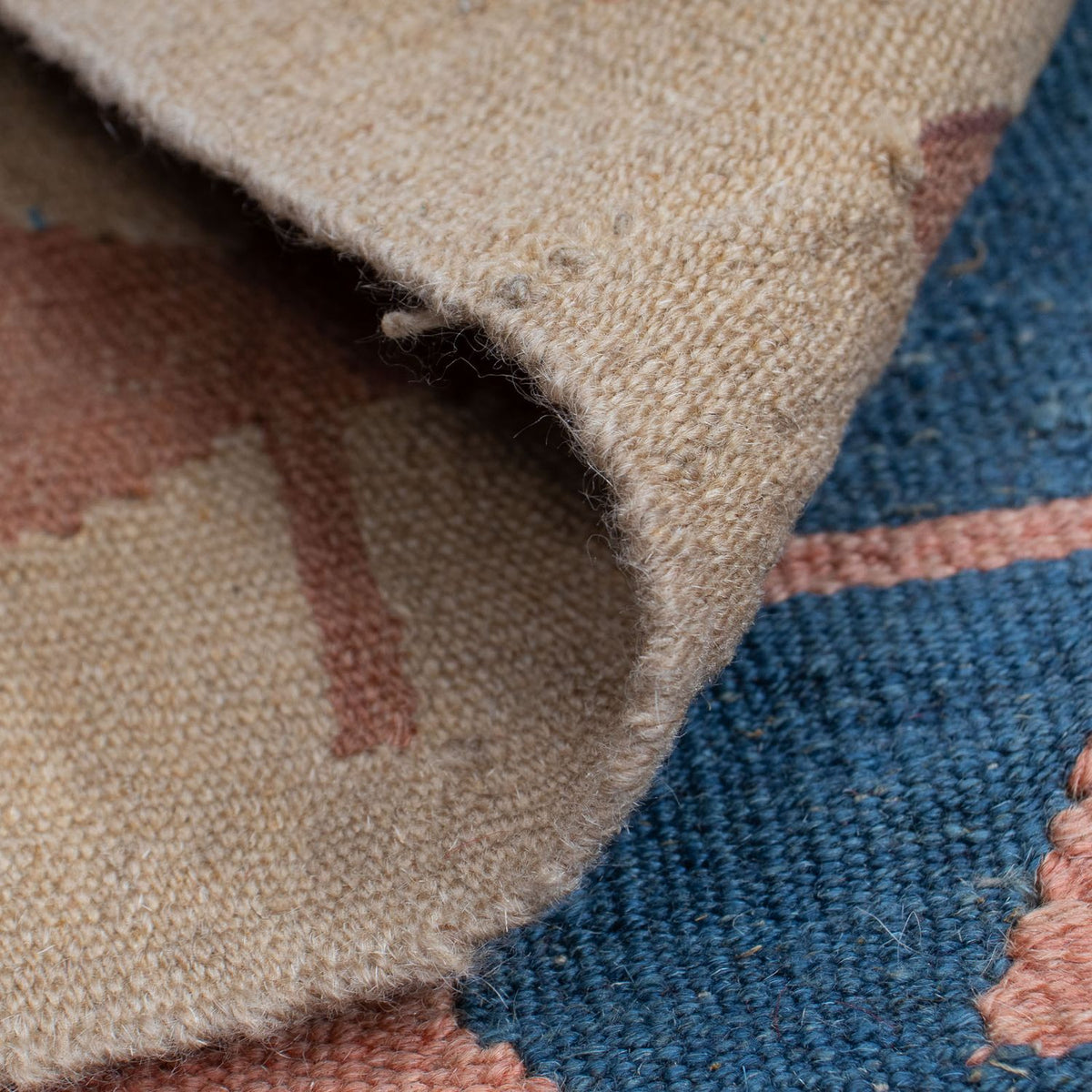 Dywan Kelim - Orientalny - 160 x 115 cm - niebieski