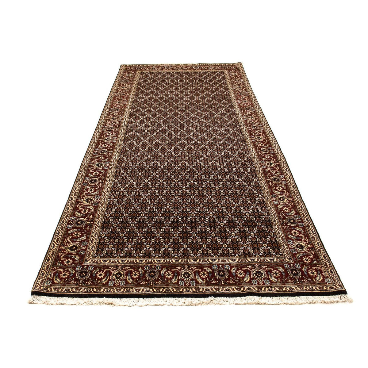 Biegacz Dywan perski - Tabriz - 336 x 123 cm - wielokolorowy