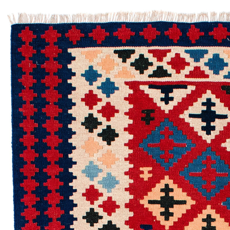 Dywan Kelim - Orientalny - 202 x 153 cm - czerwony