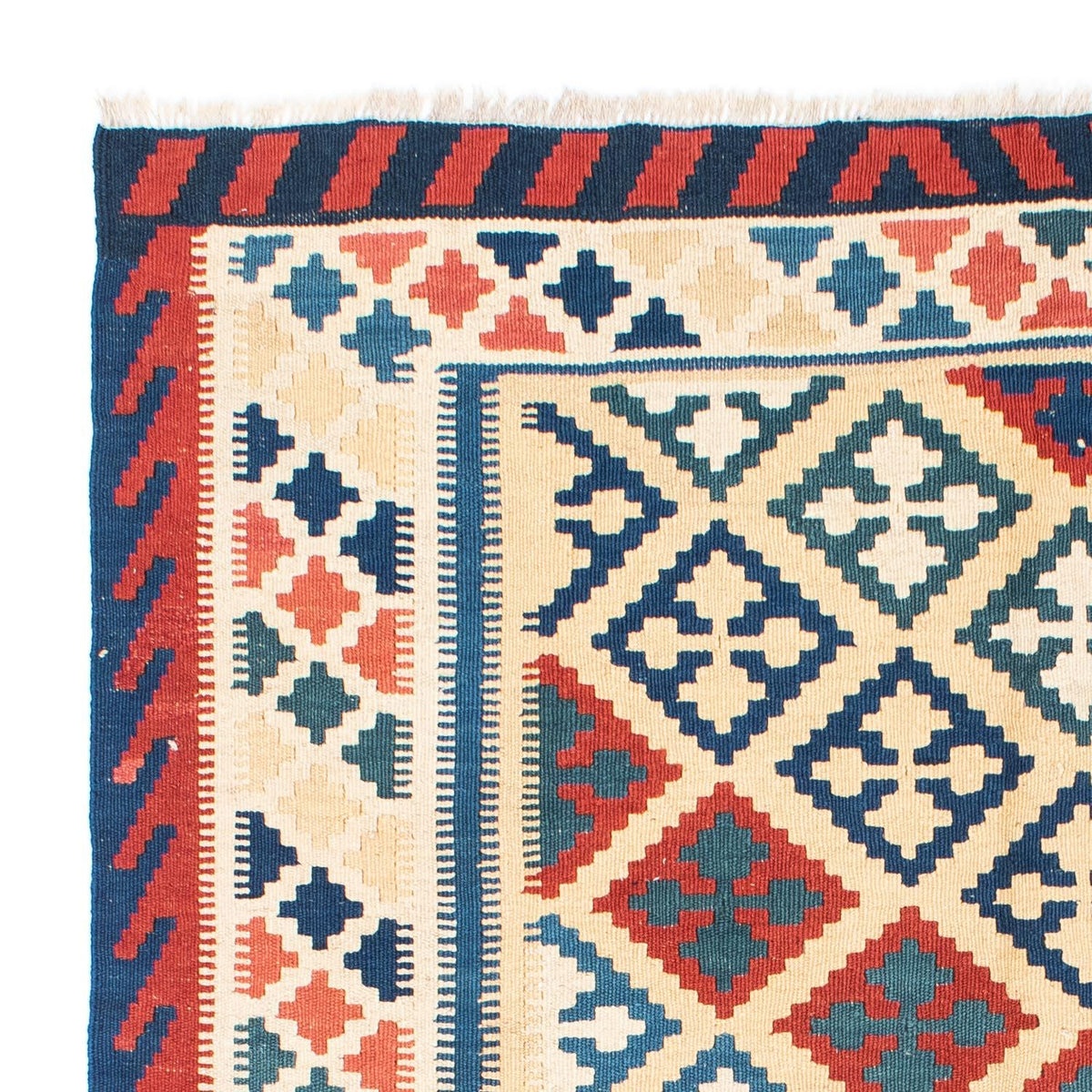 Dywan Kelim - Orientalny - 195 x 152 cm - beżowy