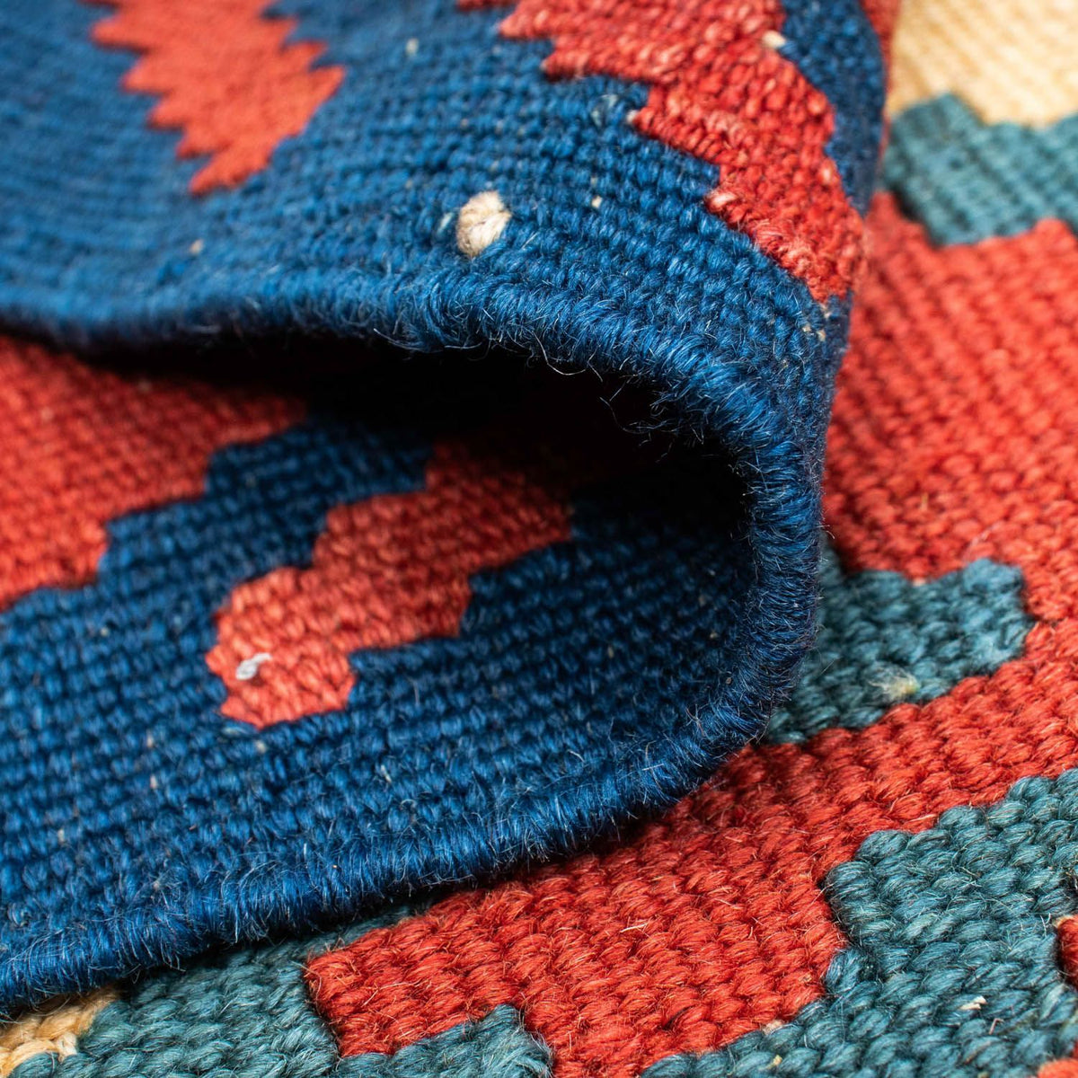 Dywan Kelim - Orientalny - 195 x 152 cm - beżowy