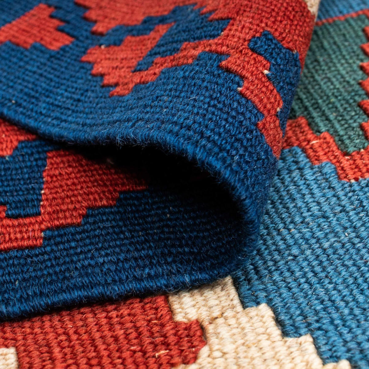 Dywan Kelim - Orientalny - 208 x 160 cm - czerwony