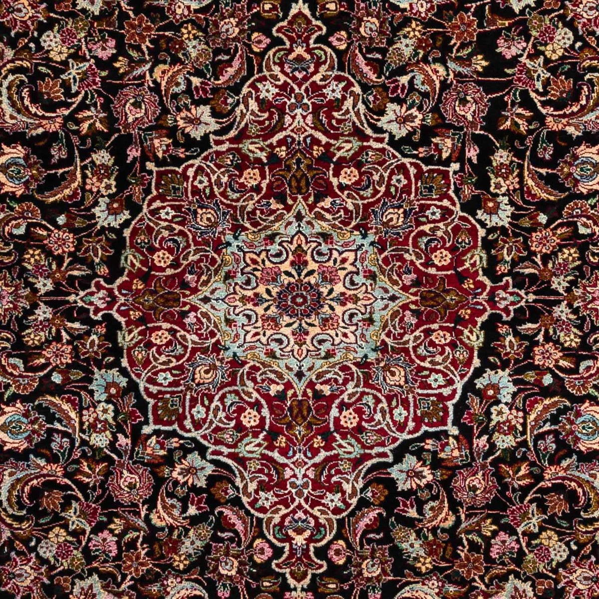 Dywan perski - Tabriz - Królewski - 311 x 205 cm - ciemnoniebieski