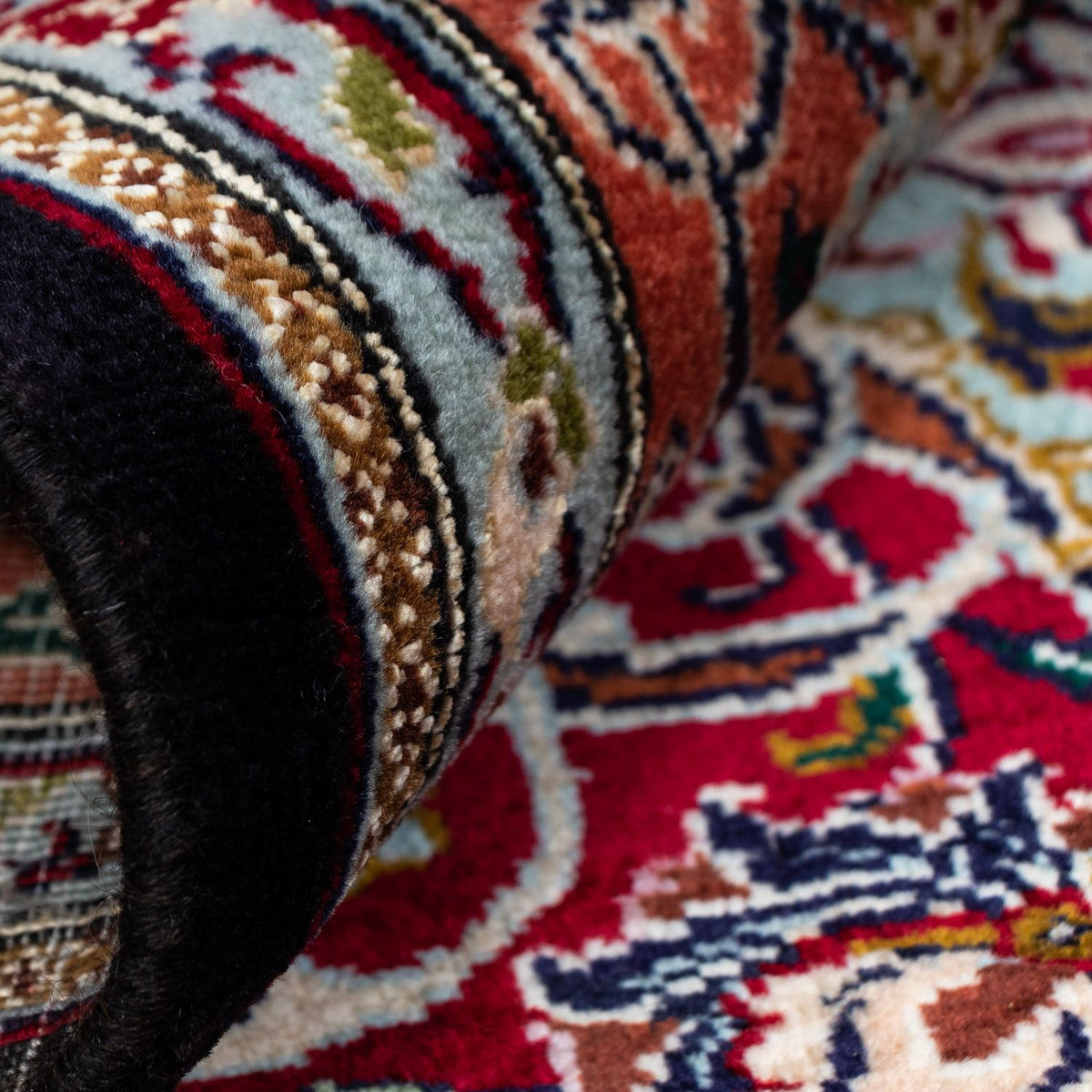 Dywan perski - Tabriz - Królewski - 311 x 205 cm - ciemnoniebieski