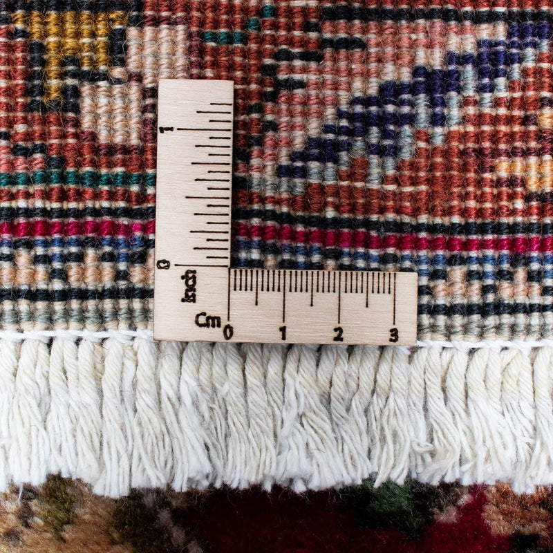 Biegacz Dywan perski - Tabriz - 385 x 90 cm - ciemna czerwień