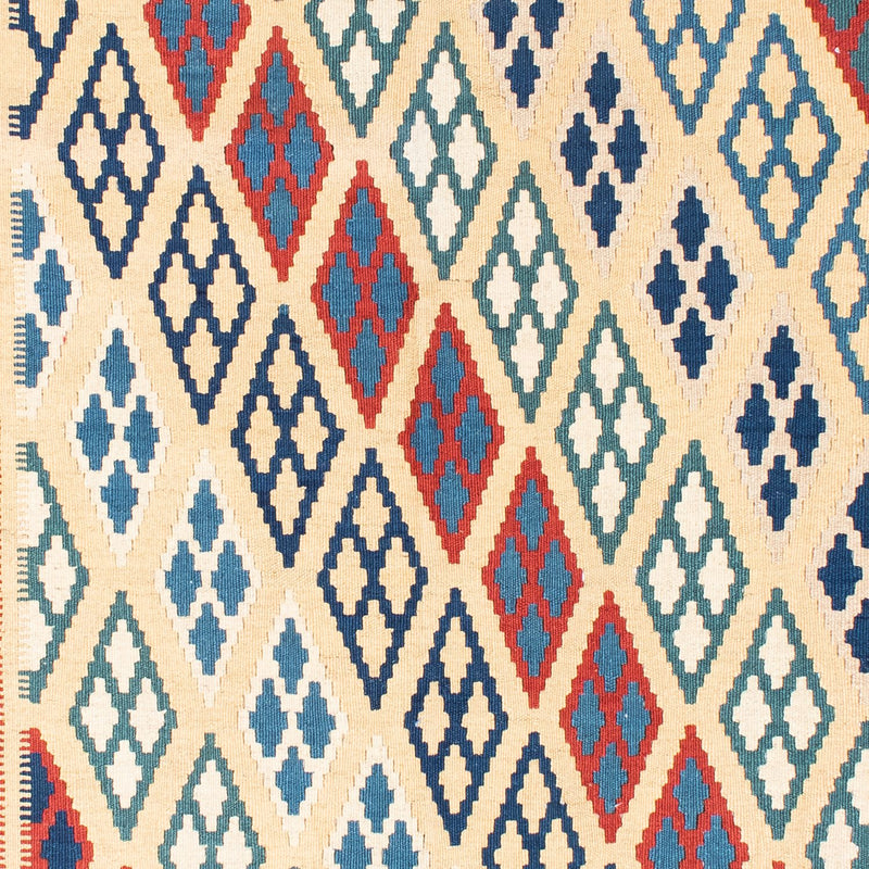 Dywan Kelim - Orientalny - 206 x 156 cm - beżowy