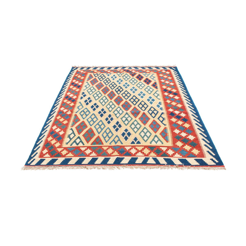 Dywan Kelim - Orientalny - 206 x 156 cm - beżowy