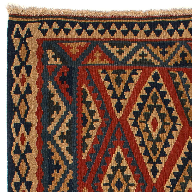 Dywan Kelim - Orientalny - 213 x 165 cm - ciemna czerwień