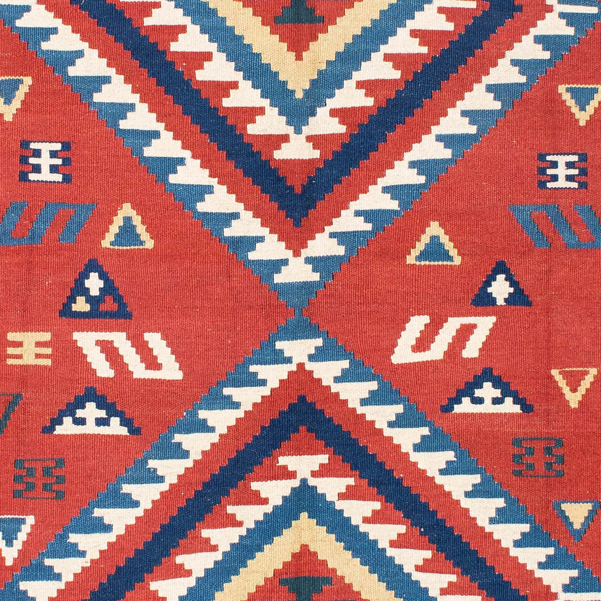 Dywan Kelim - Orientalny - 213 x 160 cm - czerwony