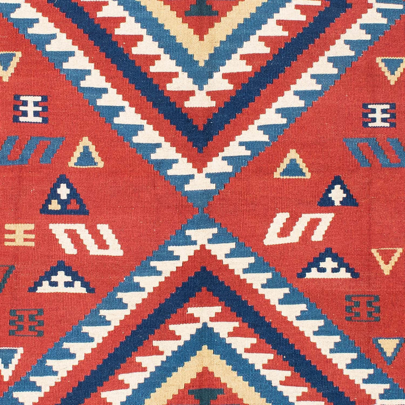 Dywan Kelim - Orientalny - 213 x 160 cm - czerwony