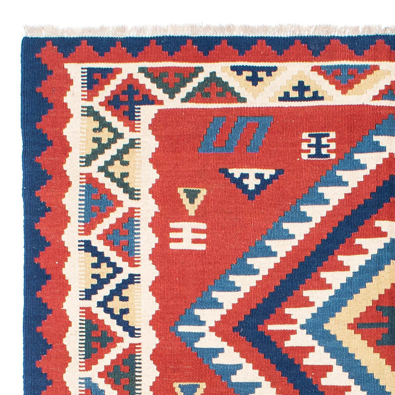 Dywan Kelim - Orientalny - 213 x 160 cm - czerwony