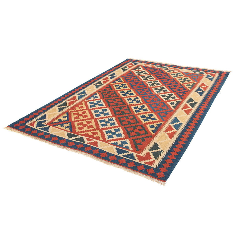 Dywan Kelim - Orientalny - 220 x 151 cm - ciemna czerwień