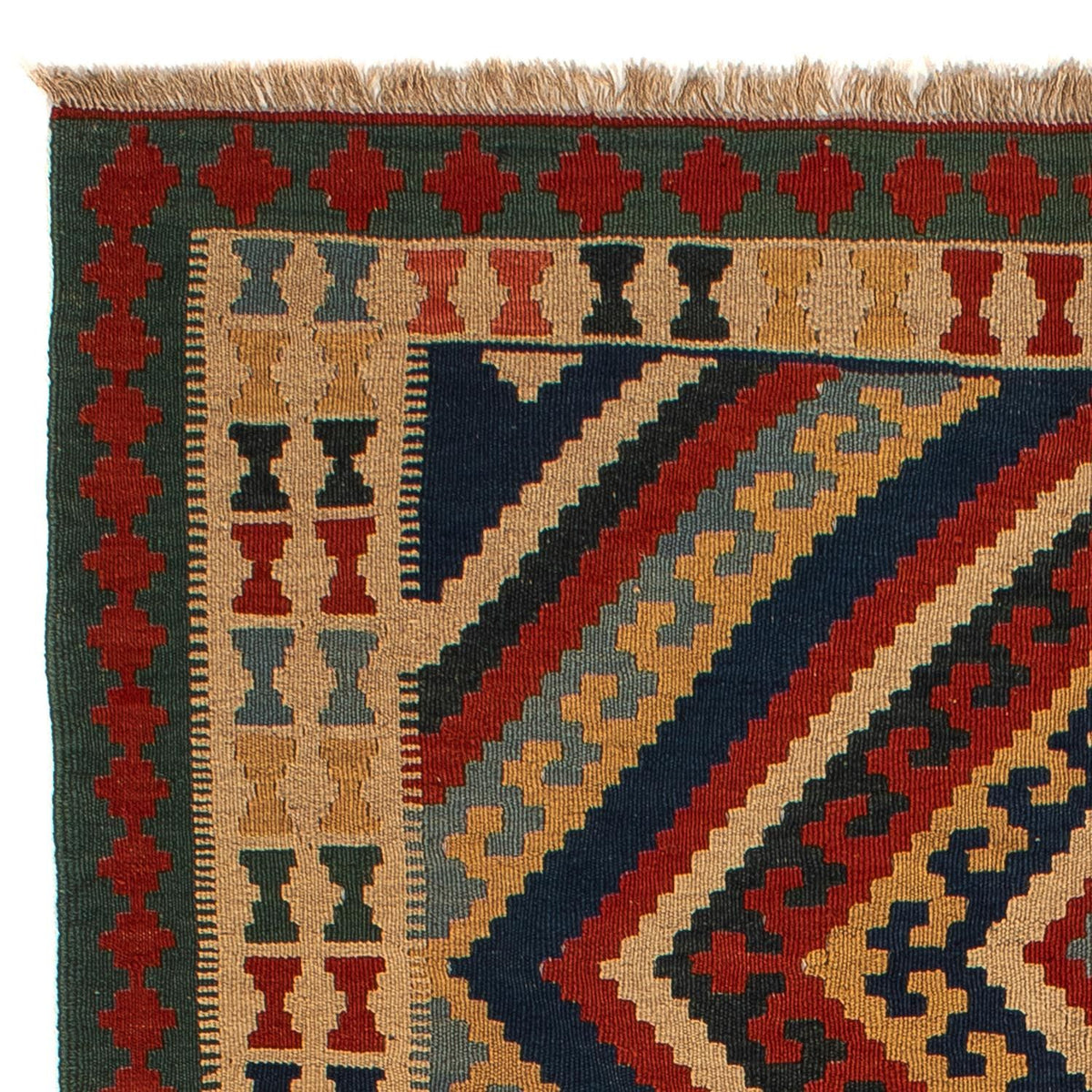 Dywan Kelim - Orientalny - 213 x 150 cm - wielokolorowy