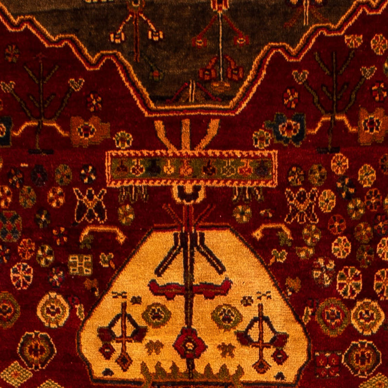 Perski dywan - Nomadyczny - 290 x 204 cm - ciemna czerwień