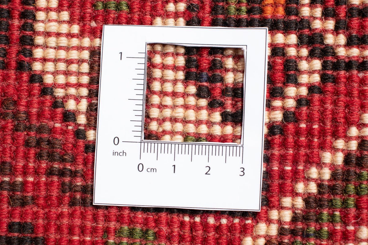 Perski dywan - Nomadyczny - 290 x 201 cm - ciemna czerwień