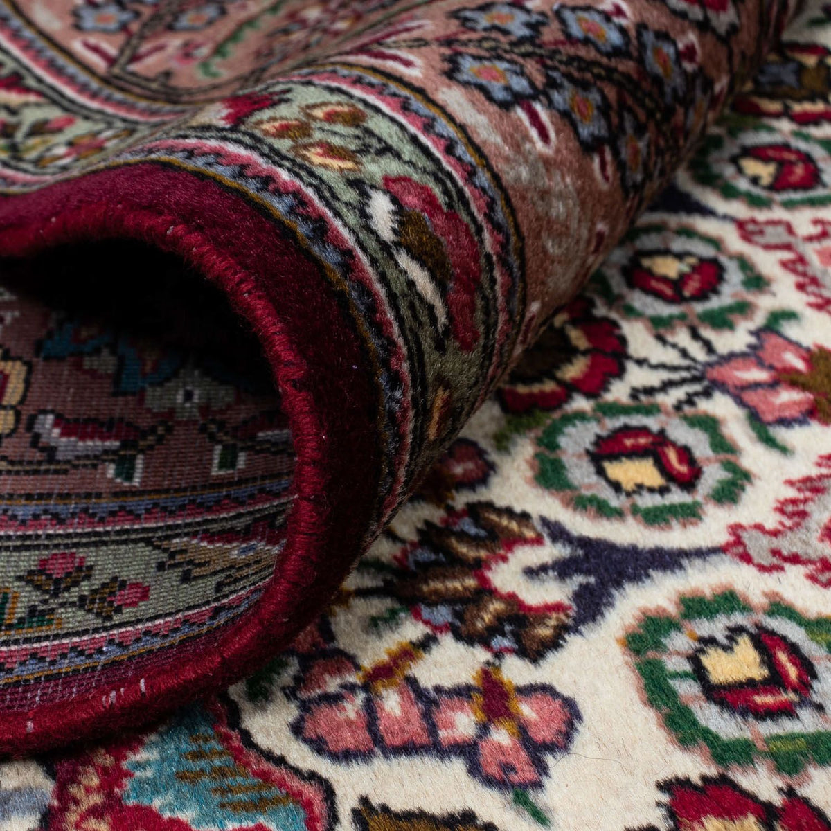 Dywan perski - Tabriz - Królewski - 285 x 202 cm - ciemna czerwień