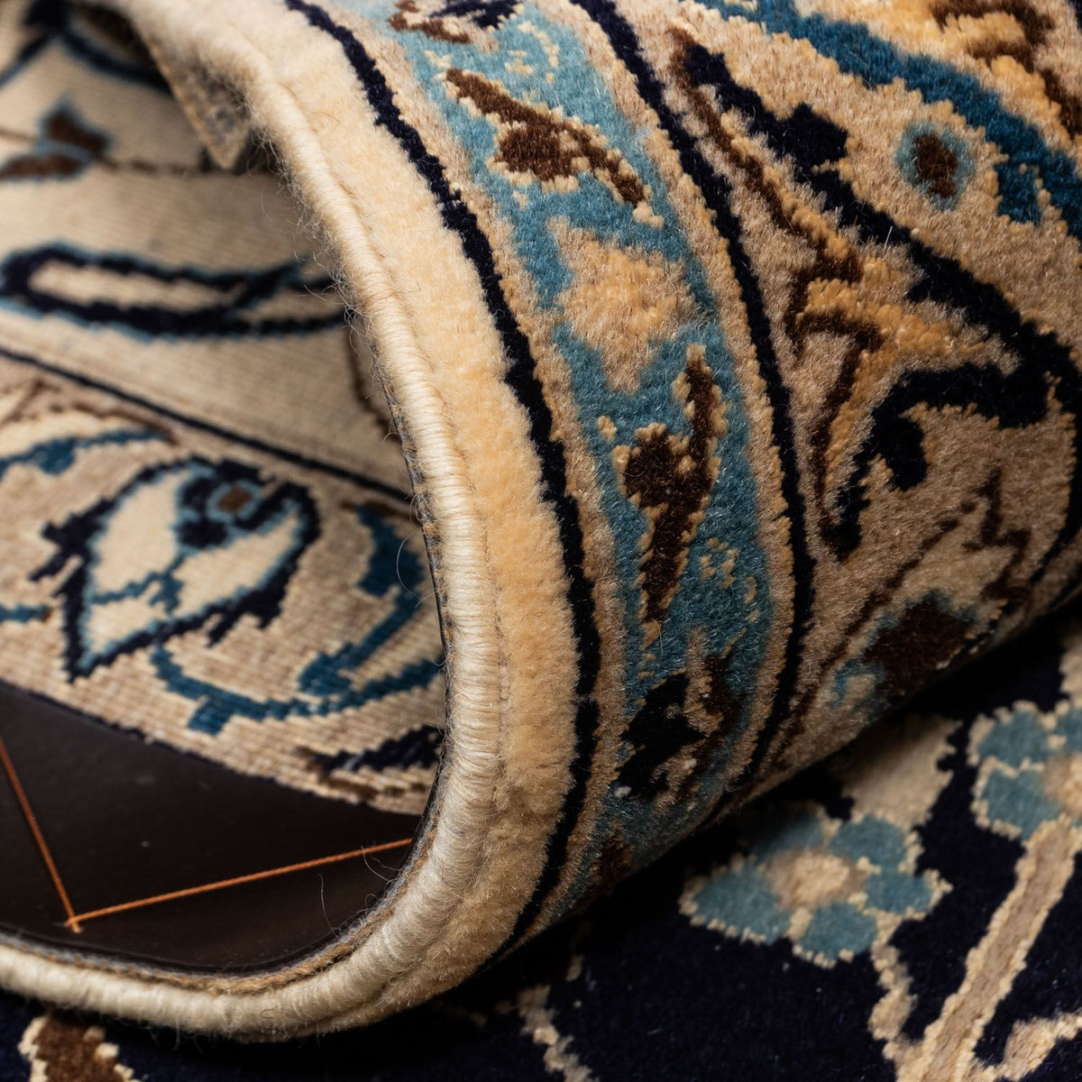 Dywan perski - Nain - Królewski - 342 x 246 cm - czarny