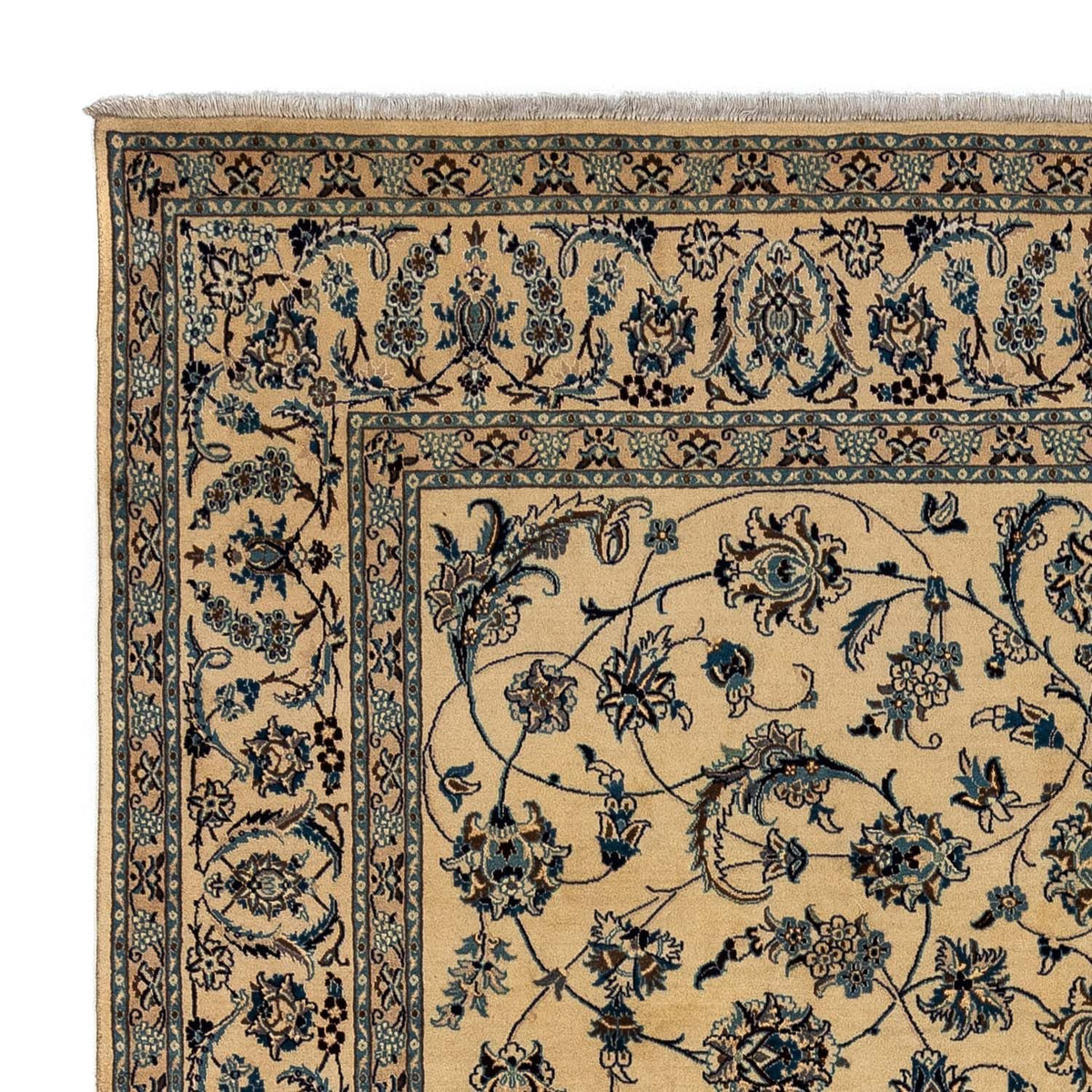 Dywan perski - Nain - Królewski - 340 x 241 cm - beżowy