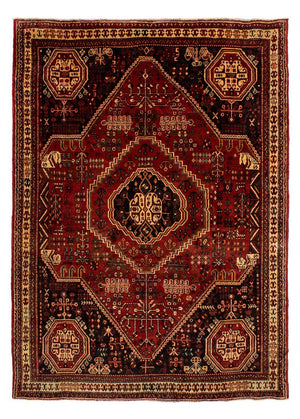 Perski dywan - Nomadyczny - 281 x 200 cm - ciemna czerwień