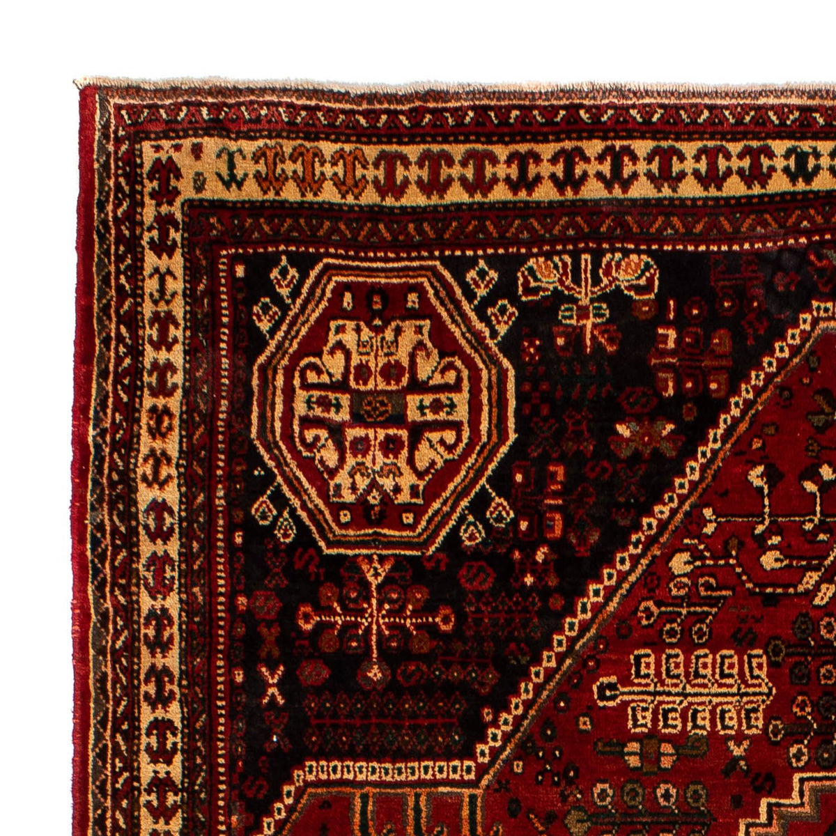 Perski dywan - Nomadyczny - 281 x 200 cm - ciemna czerwień