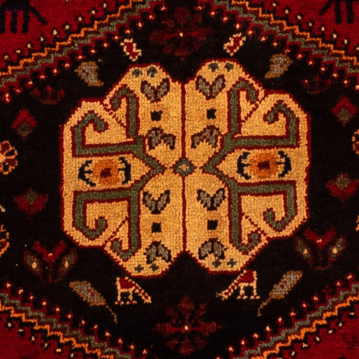 Perski dywan - Nomadyczny - 310 x 201 cm - ciemna czerwień