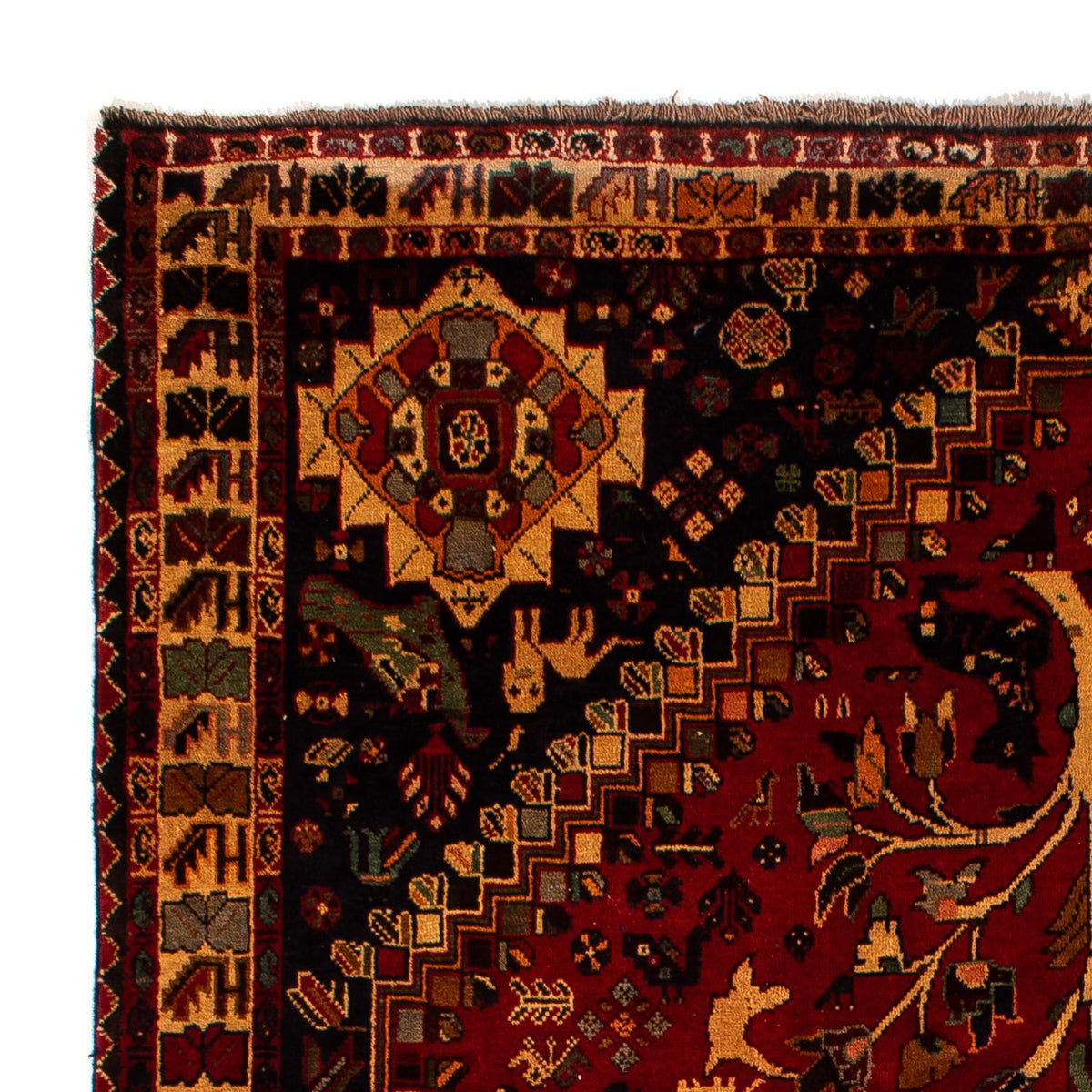 Perski dywan - Nomadyczny - 310 x 201 cm - ciemna czerwień