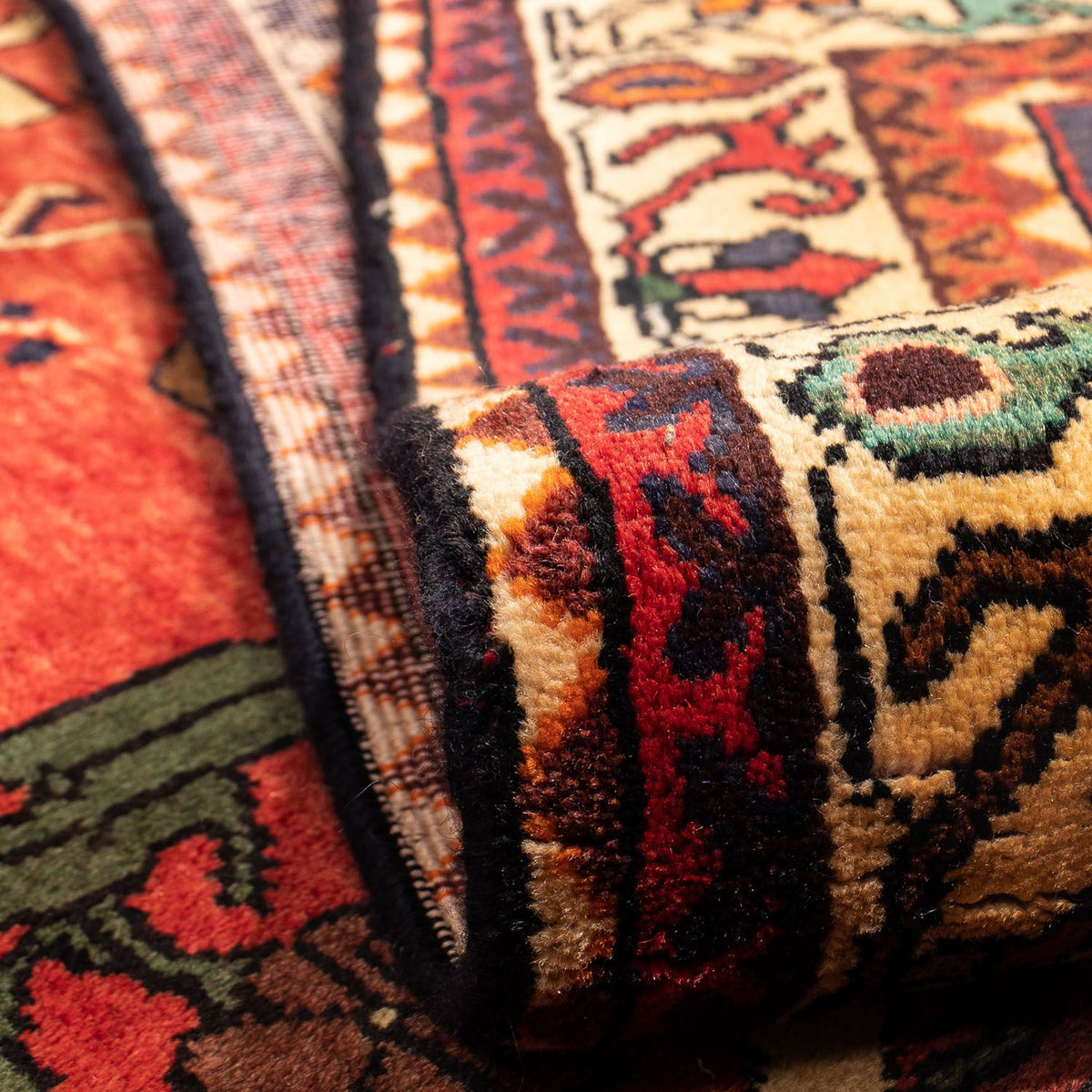 Perski dywan - Nomadyczny - 302 x 219 cm - ciemna czerwień