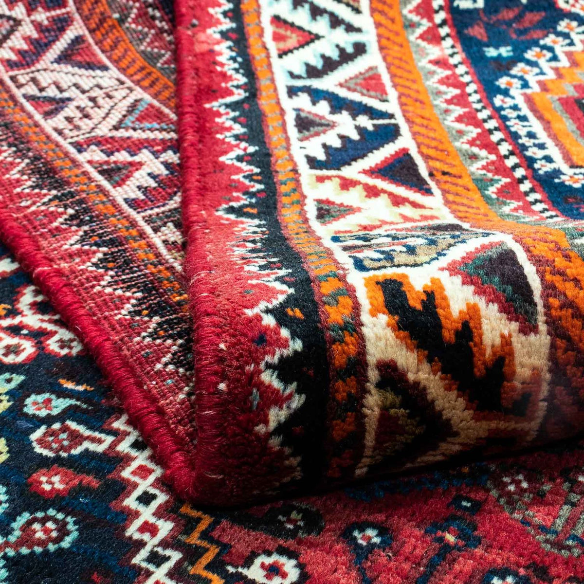 Perski dywan - Nomadyczny - 251 x 176 cm - ciemna czerwień