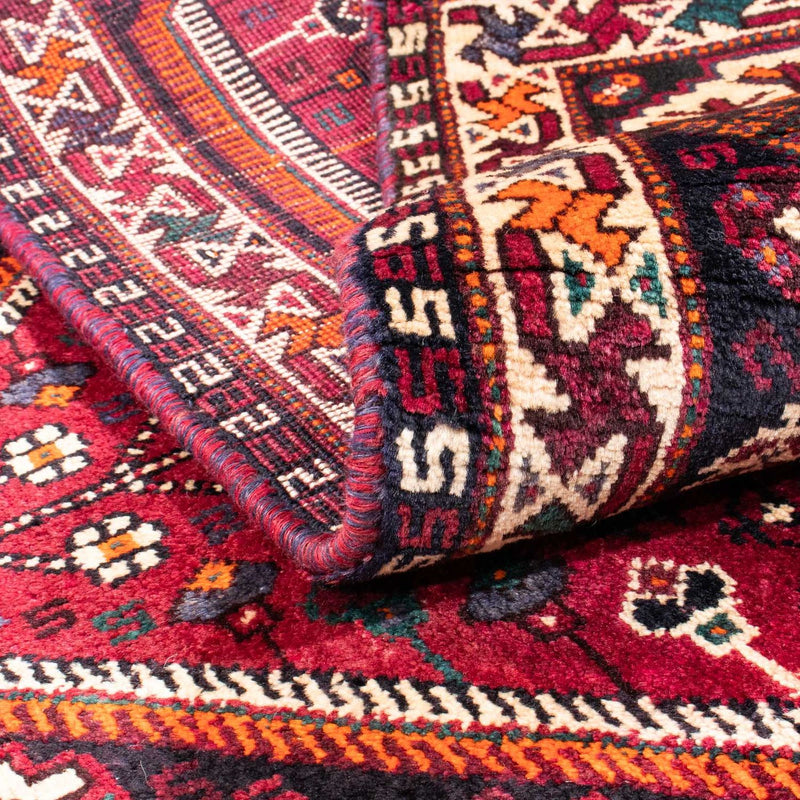 Perski dywan - Nomadyczny - 153 x 118 cm - ciemna czerwień