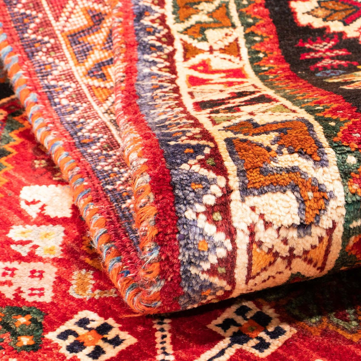 Perski dywan - Nomadyczny - 171 x 110 cm - ciemna czerwień