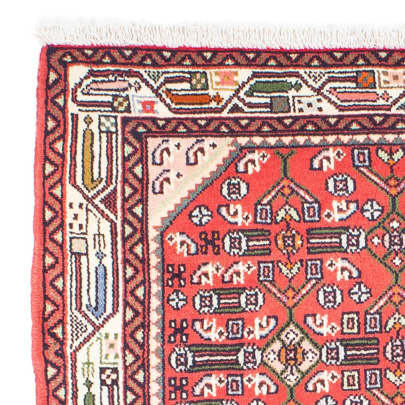 Perski dywan - Nomadyczny - 148 x 102 cm - czerwony