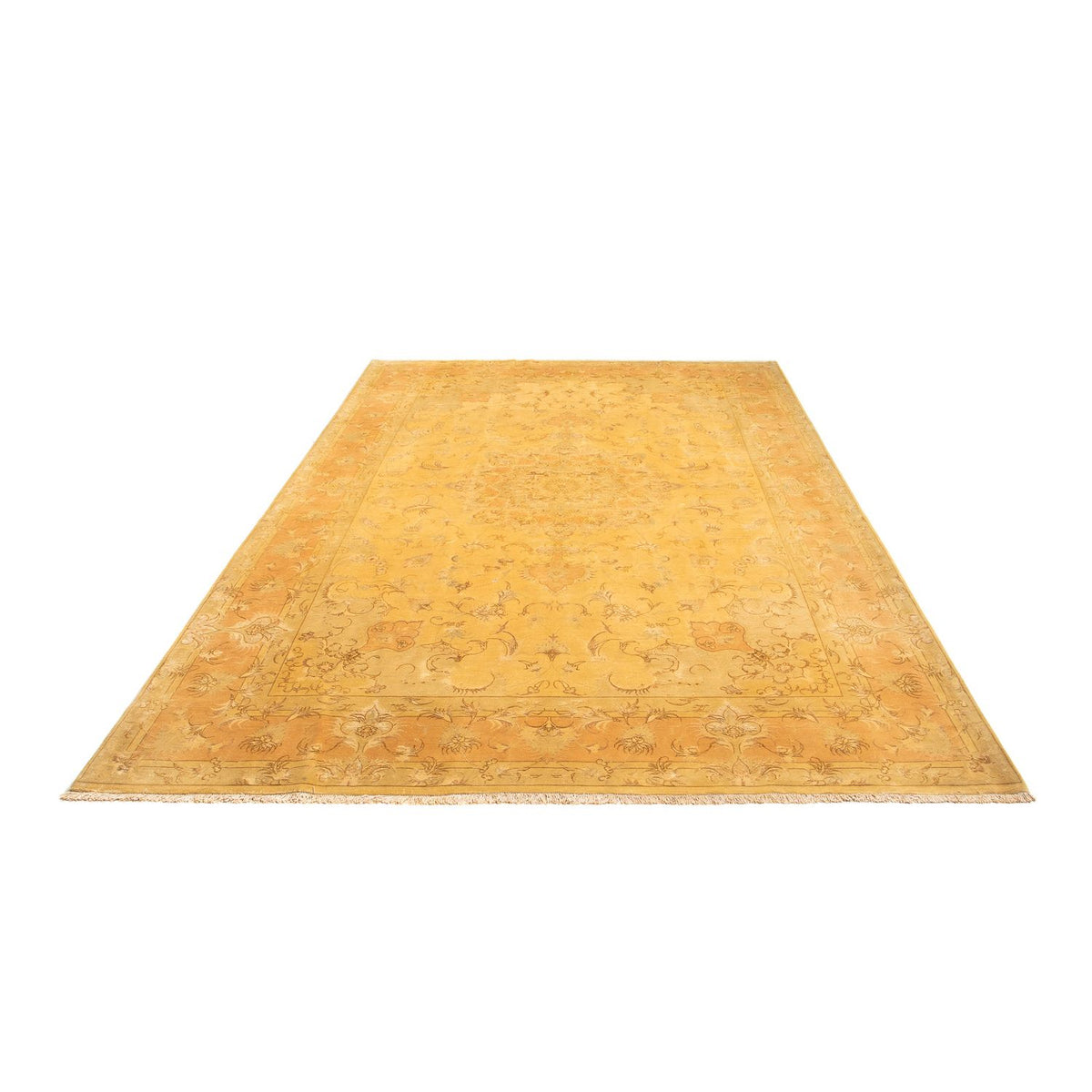 Dywan perski - Tabriz - Królewski - 302 x 198 cm - złoto