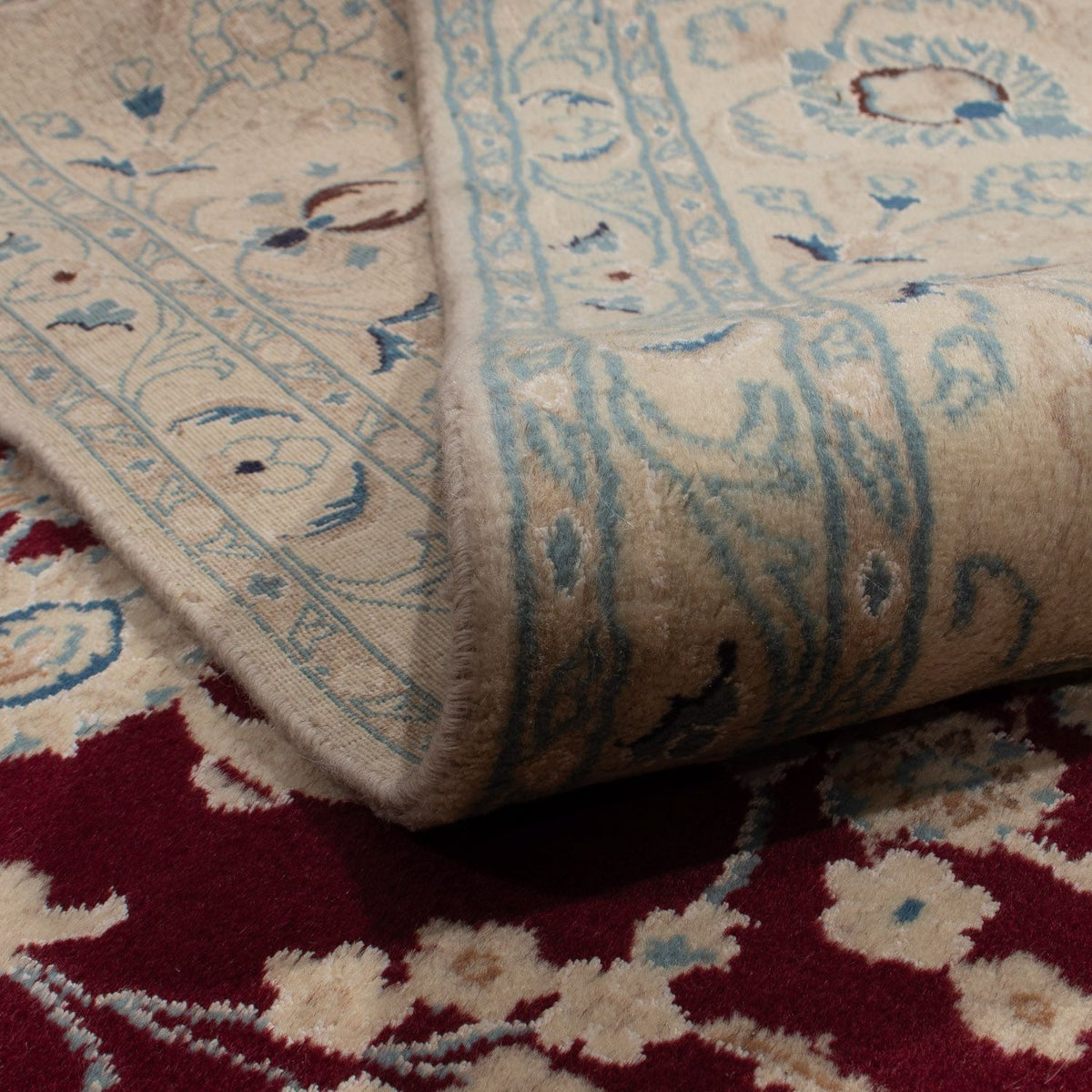 Dywan perski - Nain - 338 x 244 cm - ciemna czerwień