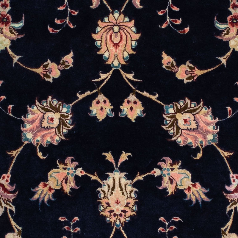 Biegacz Dywan perski - Tabriz - Królewski - 200 x 74 cm - ciemnoniebieski