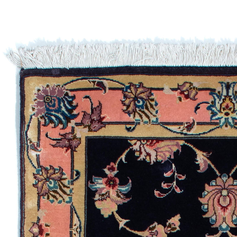 Biegacz Dywan perski - Tabriz - Królewski - 200 x 74 cm - ciemnoniebieski