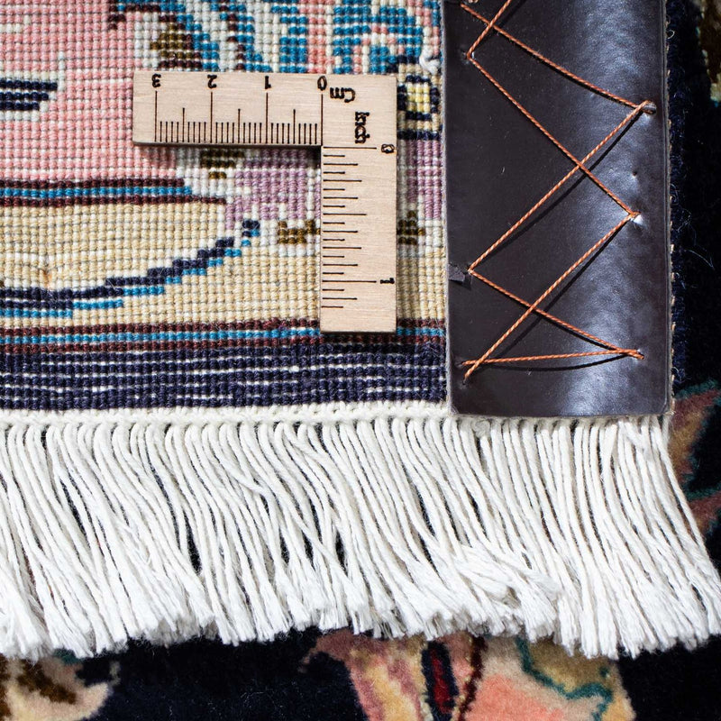 Biegacz Dywan perski - Tabriz - Królewski - 200 x 74 cm - ciemnoniebieski