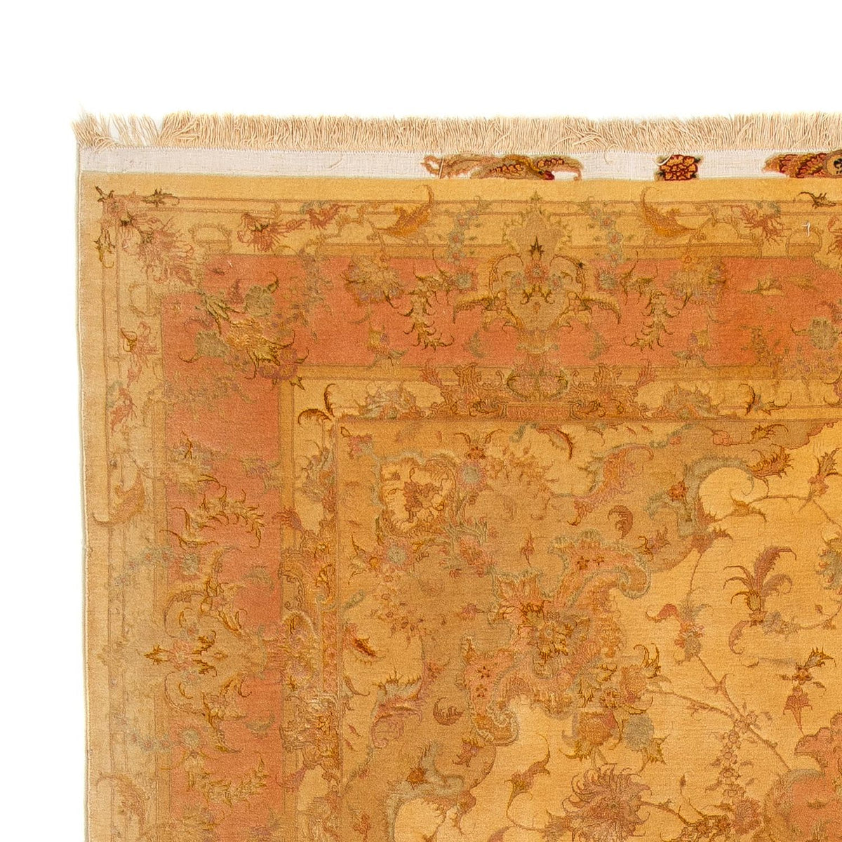 Dywan perski - Tabriz - Królewski - 300 x 200 cm - złoto