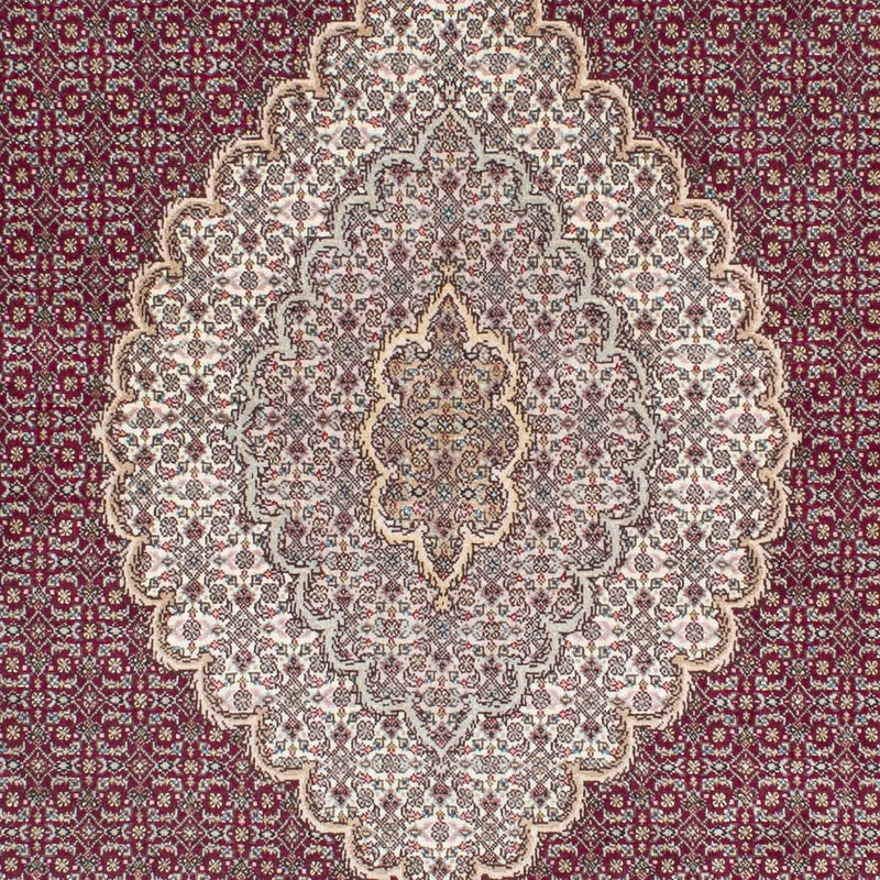 Dywan perski - Tabriz - 209 x 153 cm - ciemna czerwień