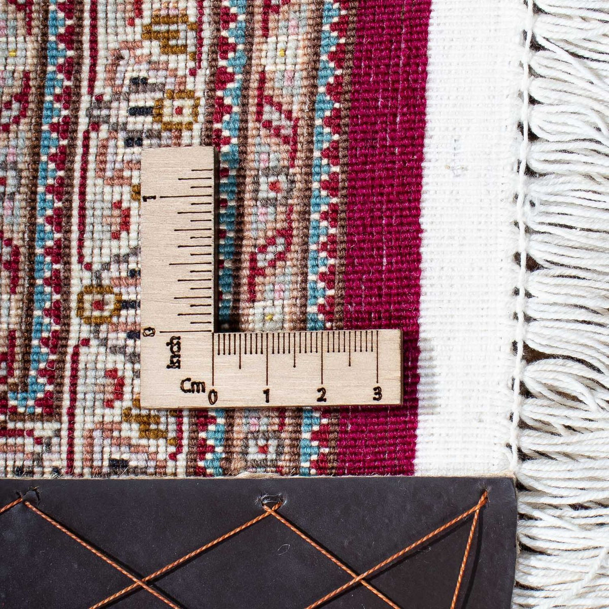 Dywan perski - Tabriz - 209 x 153 cm - ciemna czerwień