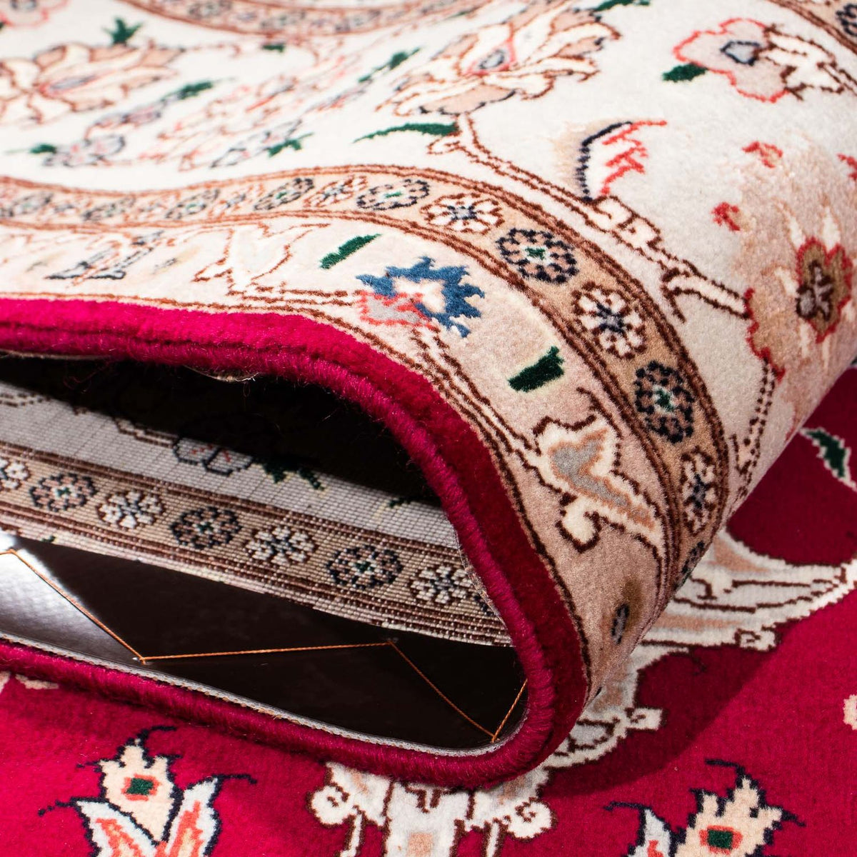 Dywan perski - Tabriz - Królewski - 238 x 166 cm - ciemna czerwień