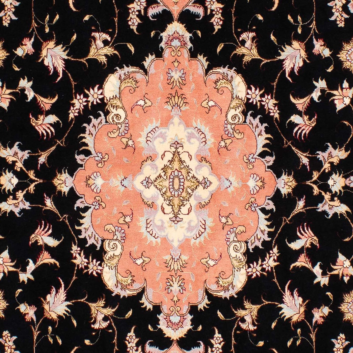 Dywan perski - Tabriz - Królewski - 238 x 170 cm - ciemnoniebieski