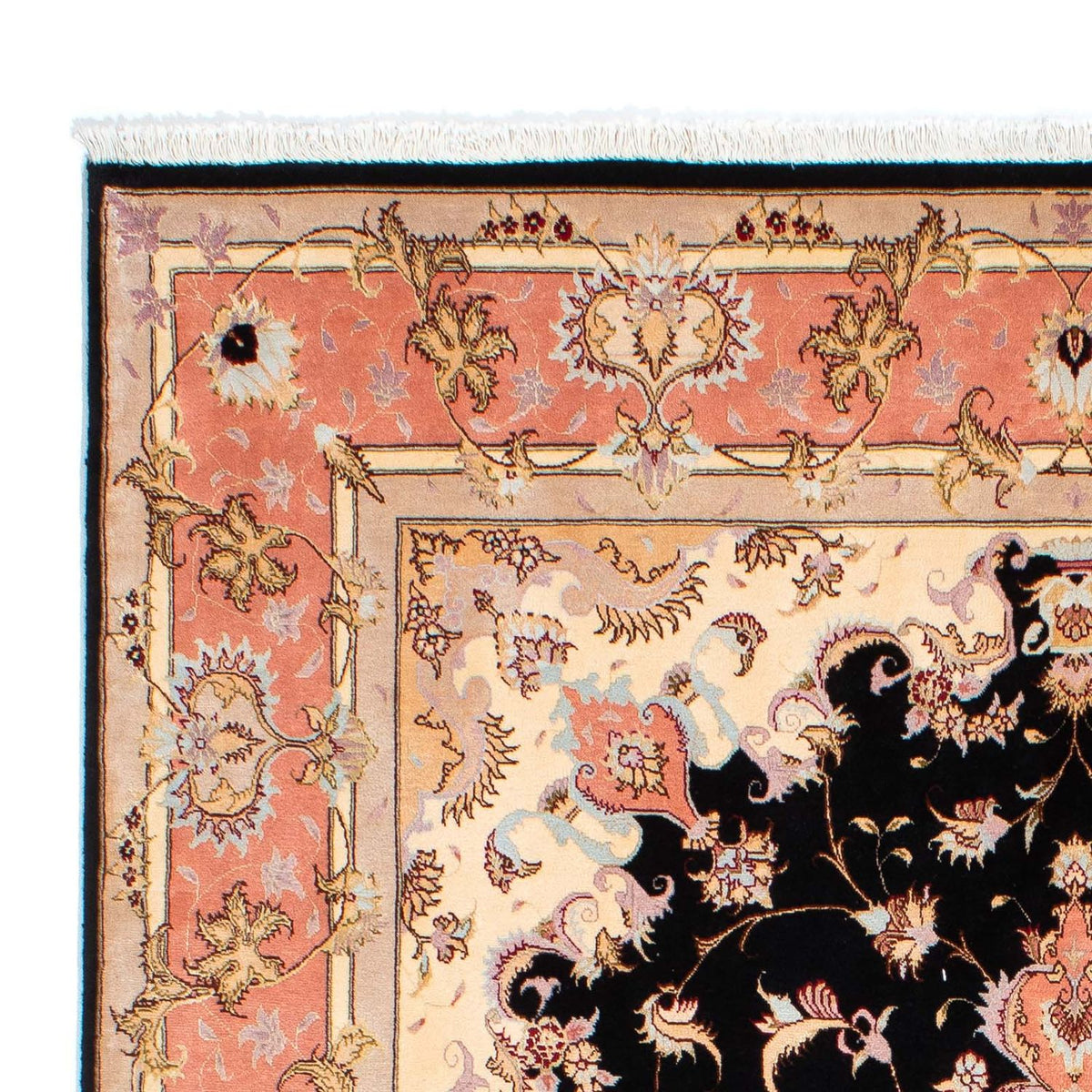 Dywan perski - Tabriz - Królewski - 238 x 170 cm - ciemnoniebieski